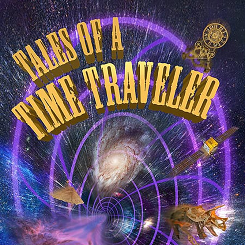 Decorative image of the Tales of a Time Traveler Planetarium show.